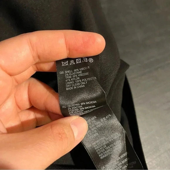 Reiss Black Delmano Bustier Strapless Mini Dress Women’s Size 4 - Picture 12 of 16